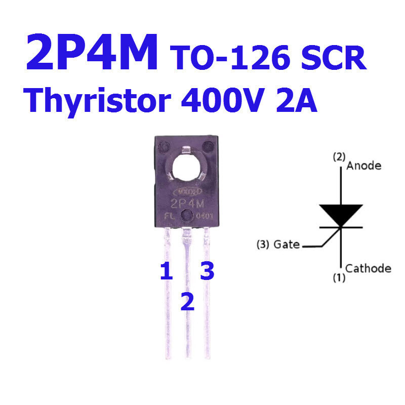 2P4M SCR Thyristor TO-126 400V 2A