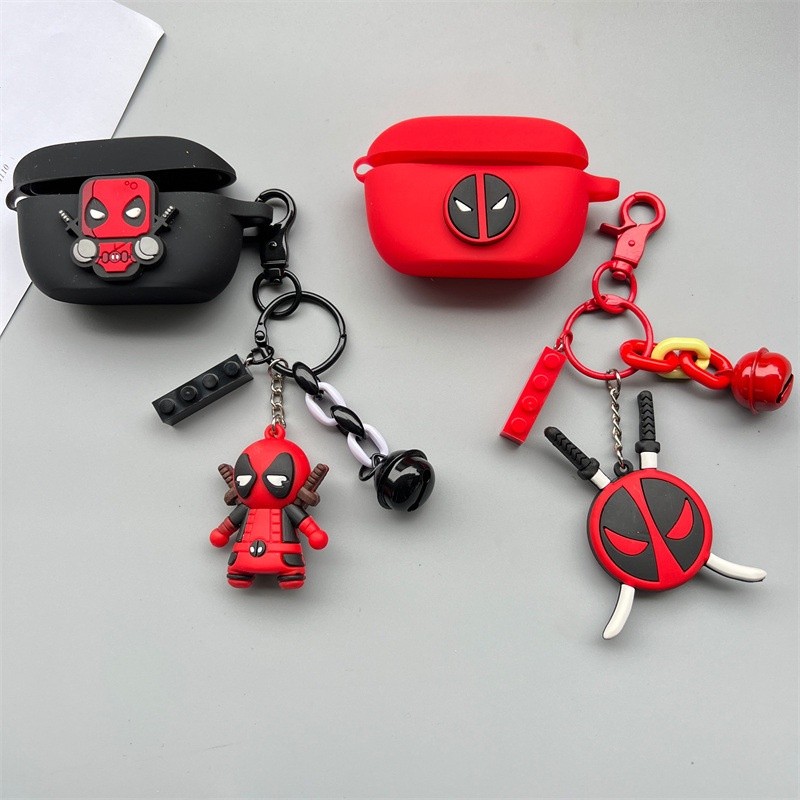 เหมาะสําหรับ JBL Wave Buds 2 การ์ตูน Marvel Deadpool เคสหูฟังเหมาะสําหรับ JBL Wave Buds เคสซิลิโคนเหมาะสําหรับ JBL Wave 100 เคสหูฟัง