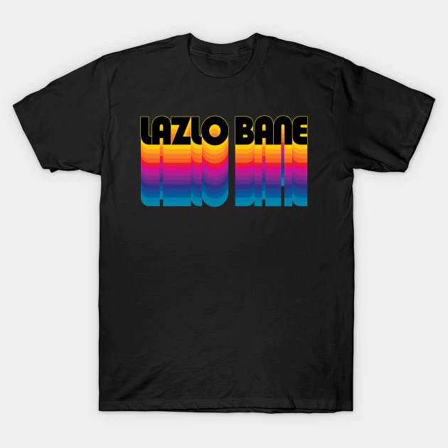 เสื้อยืด Vintage Lazlo Bane Rainbow Logo