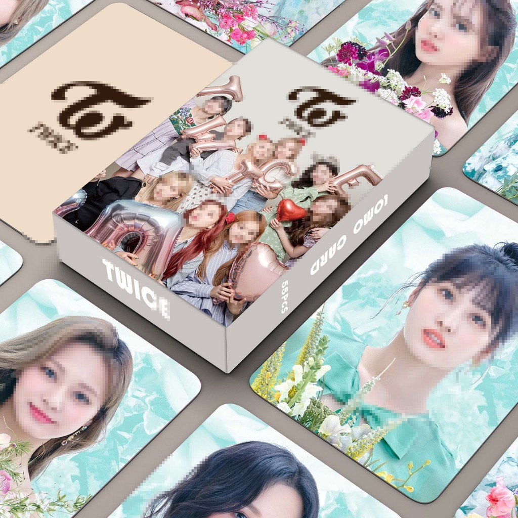 55 แผ่น TWICE Rabbit Merchanded Photocarlin Nayeon, Yu Dingyan, Zhou.Tzuyu Collection lomo Card Hall
