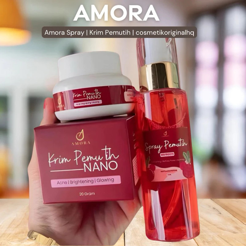 AMORA SPRAY & NANO WHITENING CREAM | HQ