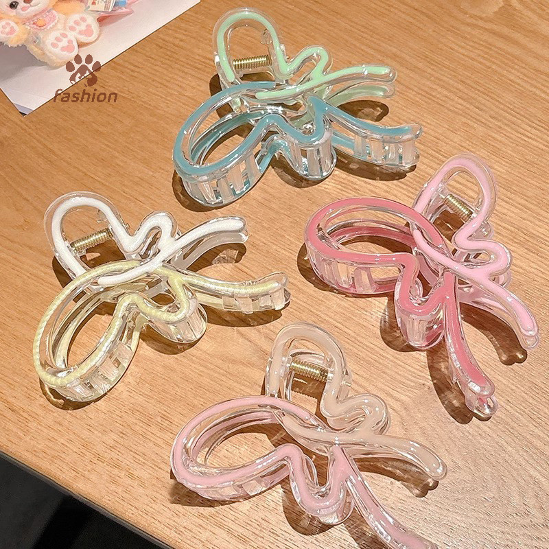 [แฟชั่น] กิ๊บติดผมสีไล่ระดับสีสําหรับผู้หญิง Hairgrips อะคริลิคผม Claw คลิป Hairpins อุปกรณ์เสริมผม Elegant Girls Headwear {TH}