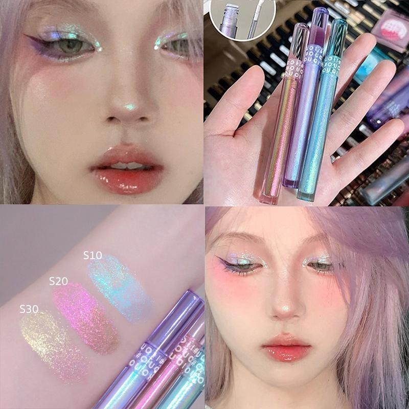 อายแชโดว์ ไฮไลท์ เนื้อลิควิด สีเมทัลลิค ติดทนนาน กันน้ำ กันเหงื่อ