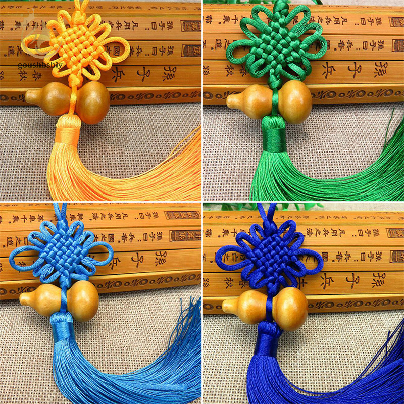 [goushbshiy] 1 ชิ้น Lucky Charm จีน Knot Feng Shui Gourd จี้ตกแต่งบ้านรถยนต์ TH