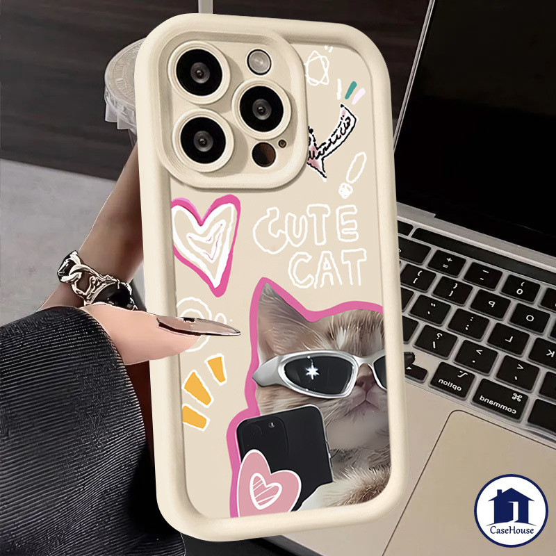 เคสนิ่มลายแมวน่ารัก ใช้งานได้กับ Samsung A05 A05s A03 A14 A03s A12 A13 A15 A04s A23 A32 A25 A50 A30s A24 A52