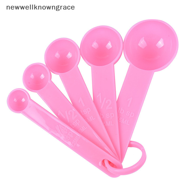 Newwellknowngrace 5 ชิ้น/เซ็ตช้อนตวงครัว Ladle เบเกอรี่ทําอาหารกาแฟเครื่องมือครัวเครื่องมือ TH