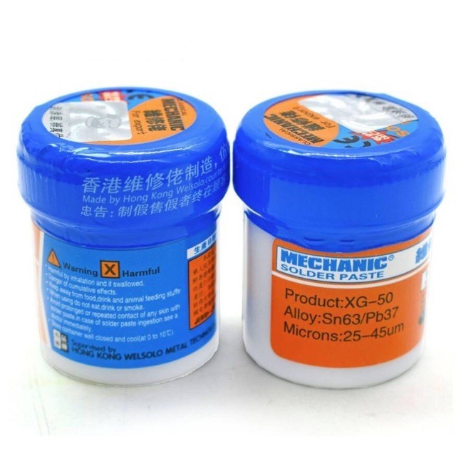 ตะกั่วเหลว Mechanic XG-50 35g 183°C กระปุก 35 กรัม ตะกั่ว