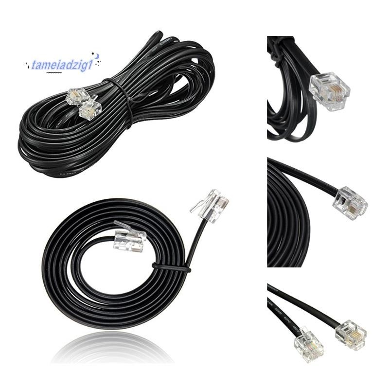 Rj11 6P4C สายสายโทรศัพท์ ADSL โมเด็ม