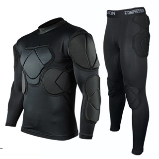 รักบี้ผู้รักษาประตูเสื้อฟุตบอลการฝึกอบรมกางเกง Kneepad EVA ฟ…