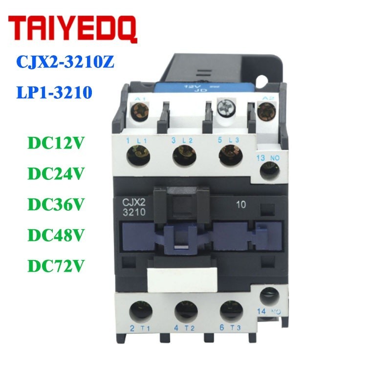 ❊DC Contactor CJX2-3210Z DC Magnetic Contactor 32A LP1-3210 Contactors DC12V 24V 48V 110V CJX2-Z Con