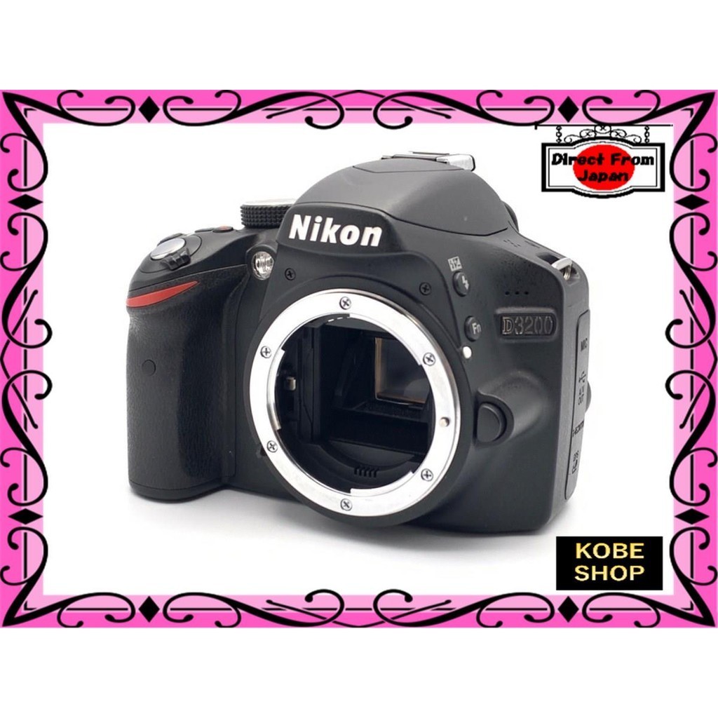 【ส่งตรงจากญี่ปุ่น】 [มือสอง: B (คุณภาพพอสมควร)] ตัวกล้อง Nikon D3200 สีดำ