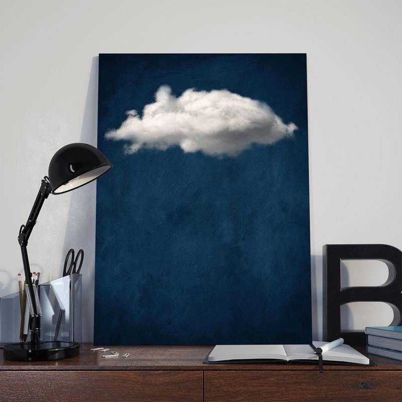 No กรอบรูป Dreamy Cloud และ Blue Wall Abstract Art โปสเตอร์: Unleashing Imagination Wall Art ภาพวาดผ้าใบภาพผนังสําหรับตกแต่งผนัง