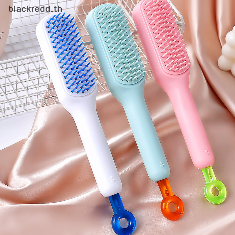 Bred หวีนวด Antitangle Static หวีผมไม่พันกันและทําความสะอาดผมได้อย่างรวดเร็วนวดหนังศีรษะ Unknot Undo ผมตัดผมแปรง.