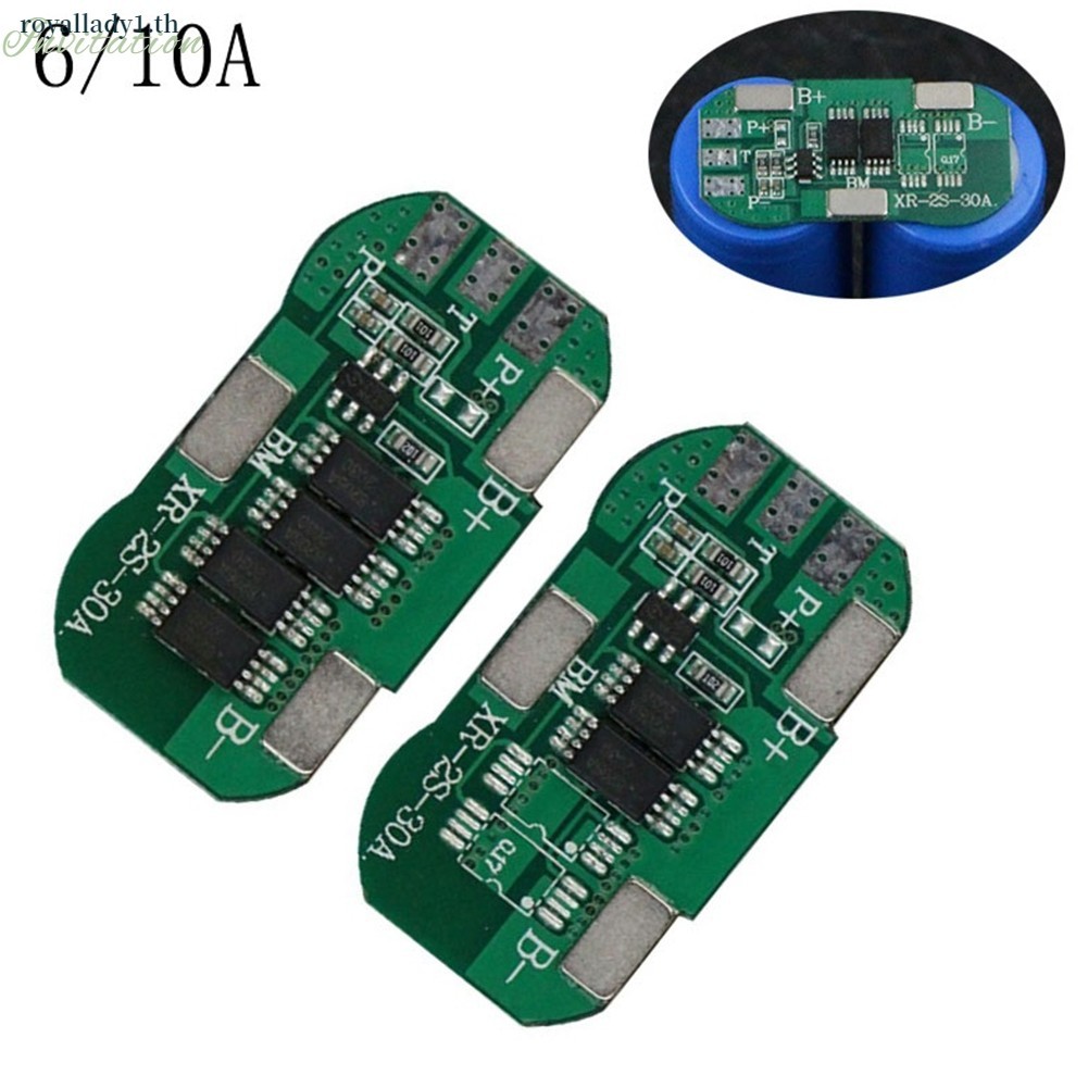 [ในสต็อก] 2s 7.4V 6A/10A Li-ion แบตเตอรี่บอร์ดป้องกันการชาร์จ PCM PCB เซลล์ชาร์จ