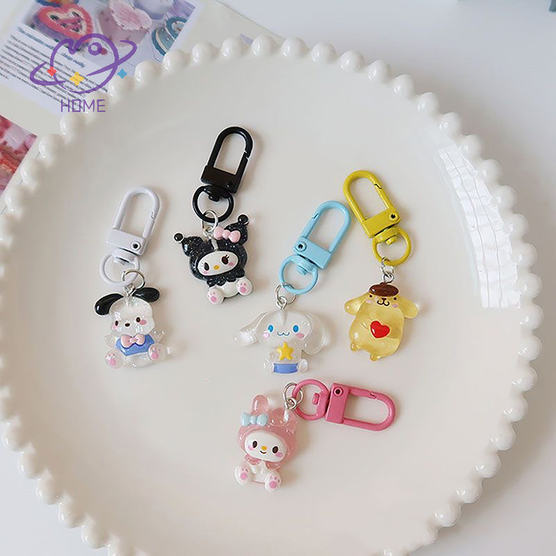 [mayhome] Sanrio Anime My Melody Bag พวงกุญแจการ์ตูน Cinnamonroll น่ารักพวงกุญแจรถจี้แบบพกพาอุปกรณ์ตกแต่ง {TH}