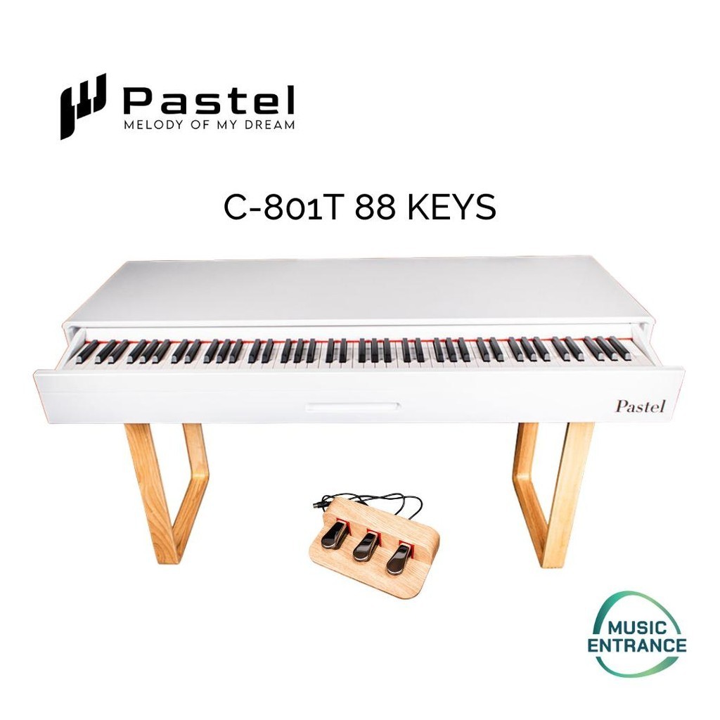 Pastel C-801T 88 Keys เปียโนไฟฟ้า 88 คีย์ Pastel C801T Digital Piano 88 Keys