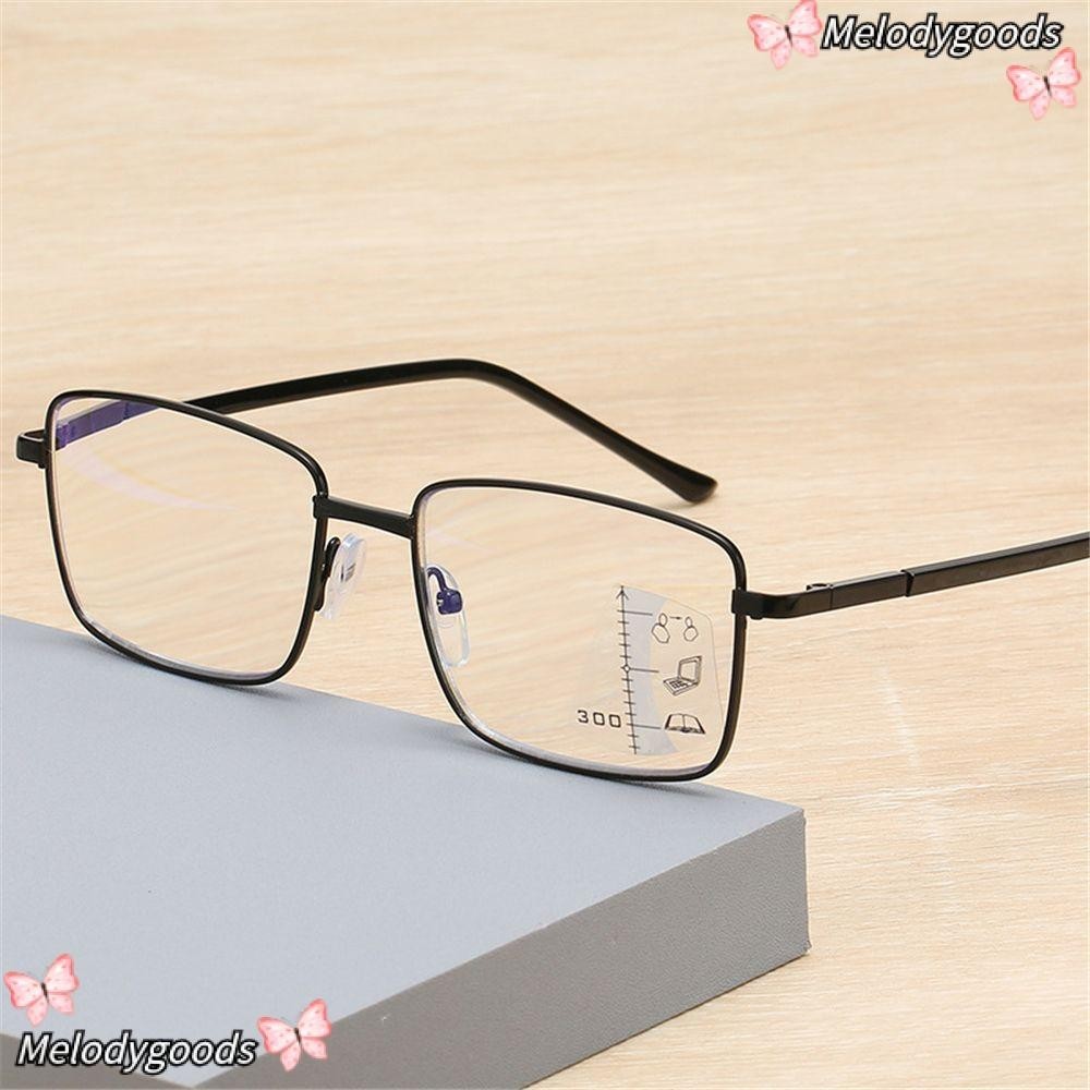 Melodg แว่นสายตายาว UV Protection Progressive Multifocal Anti Blue Light แว่นตาคอมพิวเตอร์