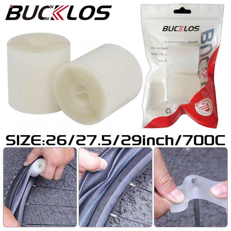 Bucklos 1/2/3/4PCS 26/27.5/29 นิ้วยางจักรยาน Puncture Proof Anti-flat เทป Pad 700C
