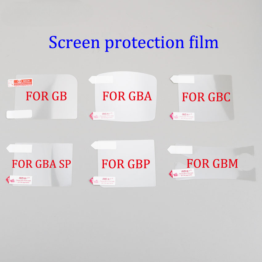 1PCS หน้าจอ LCD เลนส์ป้องกันพลาสติกป้องกันฟิล์มสําหรับ Nintendo Gameboy สี Advance กระเป๋า GBA SP GBC GBP คอนโซล