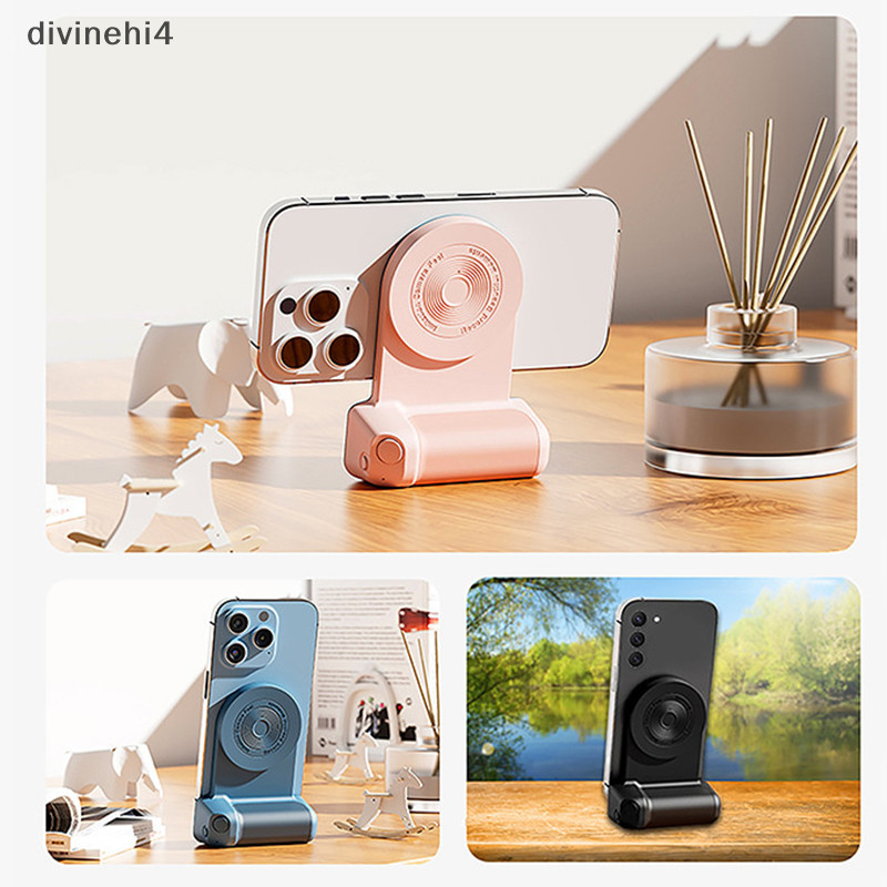 <divinehi4> Macsafe Magnetic Camera Handle Stabilizers สําหรับโทรศัพท์มือถือ Photo Anti-shake Selfie