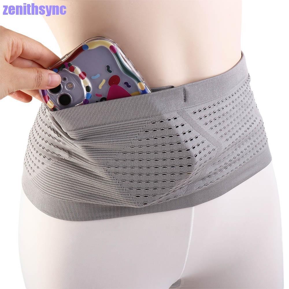 Zenithsync Running Belt Slim Fitness Phone Wallet Sports Money Belt กระเป๋าโทรศัพท์มือถือสําหรับผู้หญิงผู้ชายเอว Pack