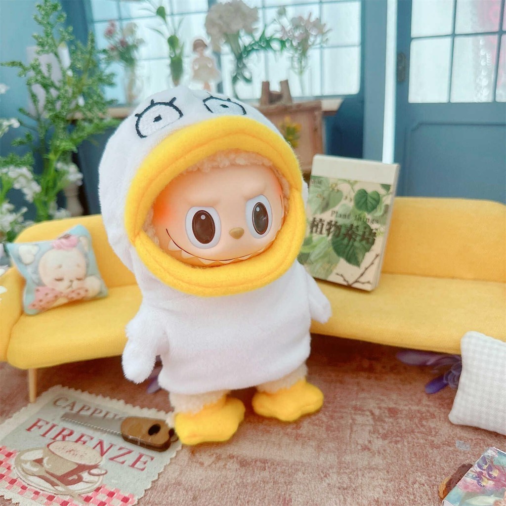 [gedonna] Doll Duck Clothes Soft Duck Pyjamas for 15cm Doll Baby Doll Childrens Gift