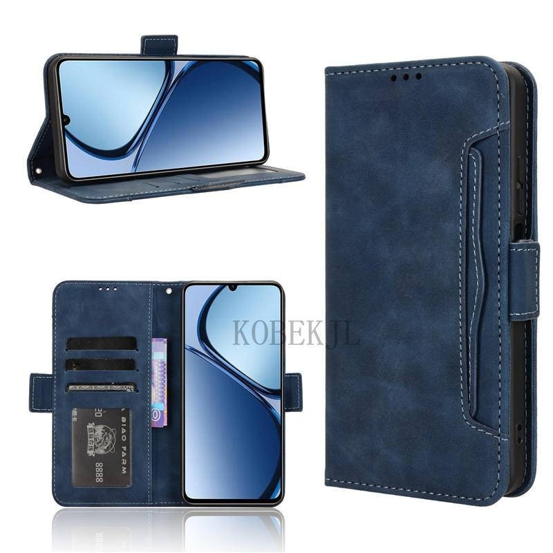 Realme C63 C61 C65 C67 C 63 กรณีกระเป๋าสตางค์หนัง PU Flip Multi-card slot Cover RealmeC63 Flip Case