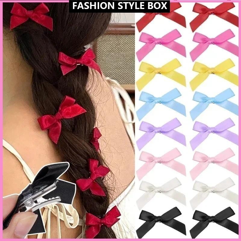 ริบบิ้นโบว์กิ๊บหวาน Bowknot น่ารักสาวเกาหลีกิ๊บหญิงแฟชั่น Barrettes น่ารัก Headwear ผม Grip Bobby Pin