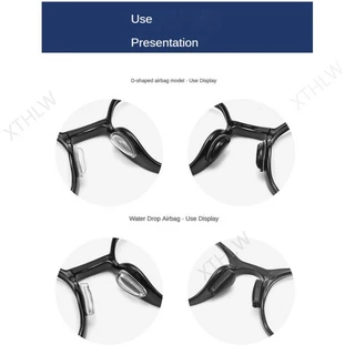 แผ่นรองจมูกแก้วแว่นตาถุงลมนิรภัยซิลิโคน Super Soft Air Nose Pad สะพานจมูก Anti-Indentation แว่นตาอุปกรณ์เสริม Anti-Slip Patch