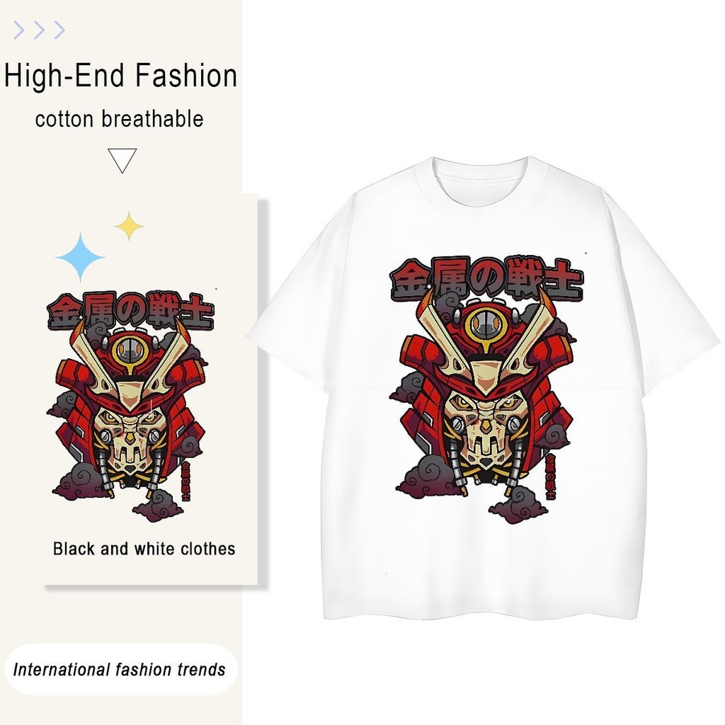 Fashion Men Tshirts Top Tees Graphic Warrior ⭐️⭐️⭐️