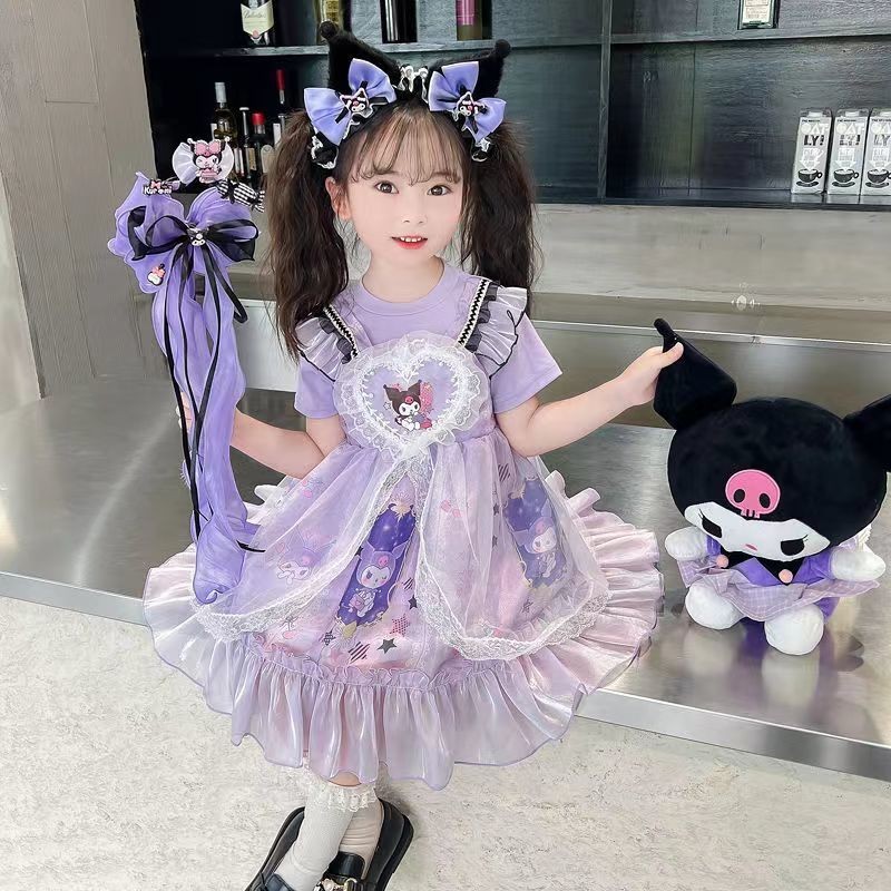 24271 สาวเสื้อกั๊กแขนกุดชุดแฟชั่นคมชัดสีประกบตาข่ายชุดเจ้าหญิงชุดอ้วน