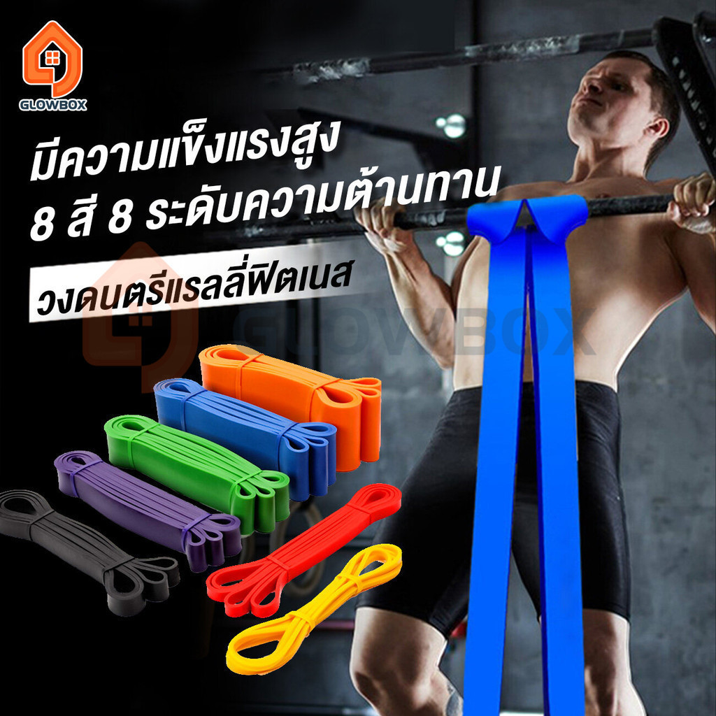 GB.ส่งจากไทย ยางยืดออกกำลังกาย Resistance band แรงต้าน ยางยืดบริหารกล้ามเนื้อ ยางดึงข้อ ยางออกกำลังกาย 5 ระดับ