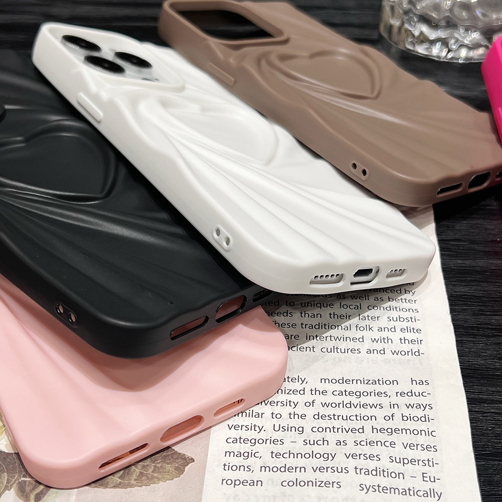 Color Love Heart Vortexเคสโทรศัพท์สําหรับiPhone 11 13 12 14 Pro Max 15 Pro Max 15 Pro 15 Plusคลุมทั้งหมดกันกระแทกปกอ่อน