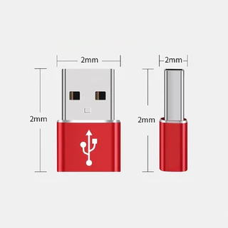 อะแดปเตอร์แปลง USB เป็น Type C ปลั๊กอะแดปเตอร์ USB 2.0 สําหรับ iPhone Samsung อะแดปเตอร์คอมพิวเตอร์ขนาดเล็กแบบพกพาตัวแปลงโทรศัพท์มือถือ