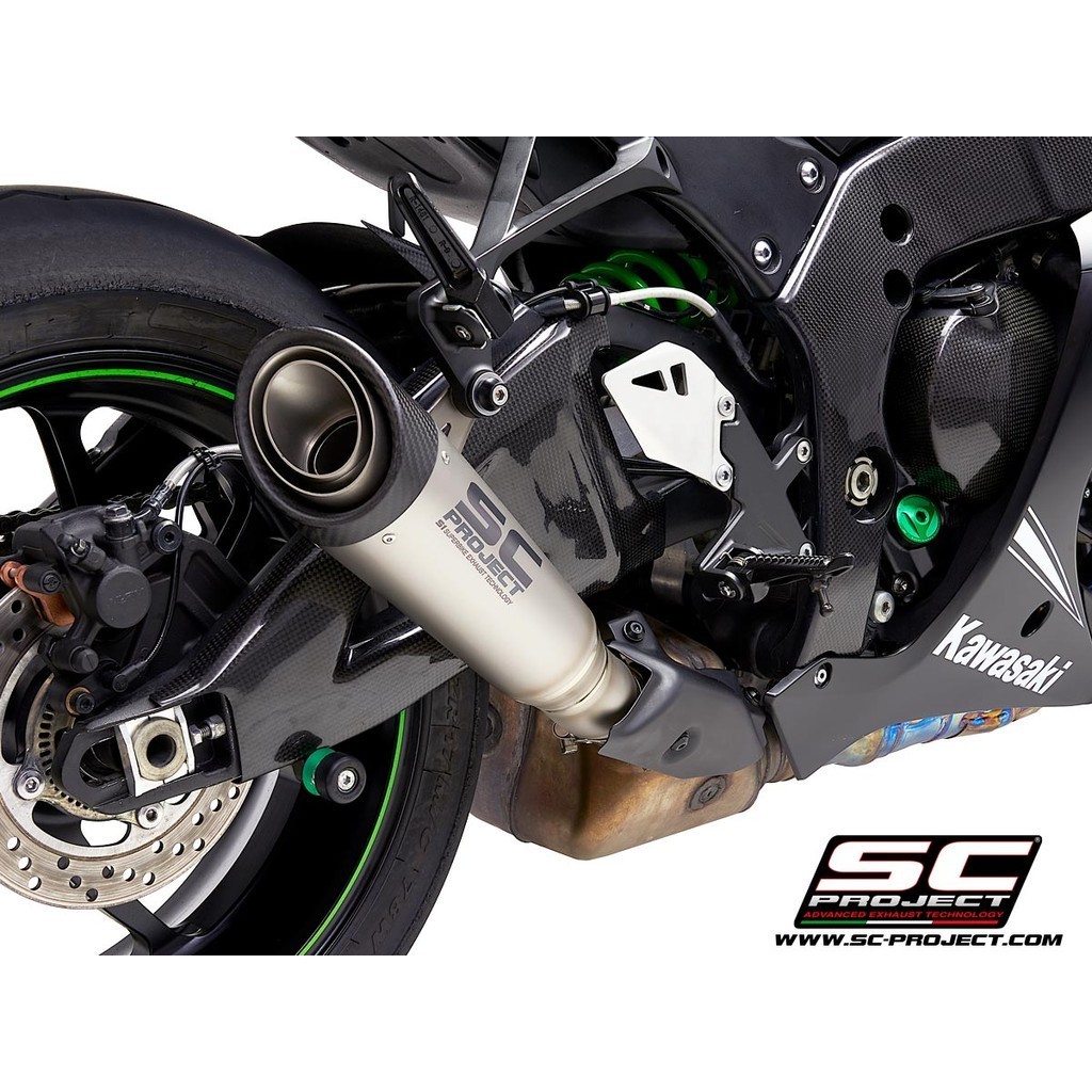 ท่อ SC-PROJECT สำหรัยKAWASAKI NINJA ZX-10R - RR (2016 - 2020) | S1 Muffler, titanium