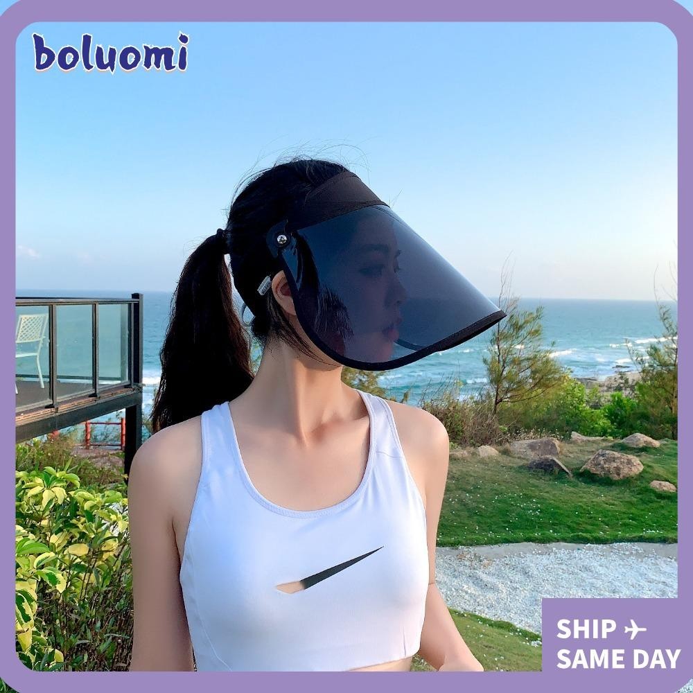 หมวกกันแดด BOLUMI, หมวกบังแดดแบบใสป้องกันรังสียูวี UPF50+, ของขวัญเดินป่าป้องกันแสงแดดหมวกฤดูร้อนเทนนิส