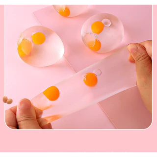 สกุชชี่ ไข่ ปาแบนติดพื้น ด้านในเป็นน้ำ ดึ้งๆ บีบเล่นคลายเครียด นุ่มนิ่ม น่าหมั่นเขี้ยว สนุกสุดๆ