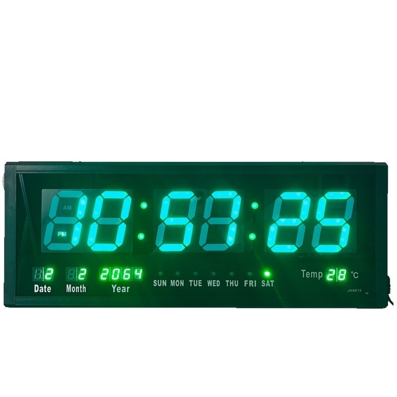 นาฬิกา นาฬิกาดิจิตอล แถมอะแดปเตอร์(JH6826) 68.5x26x3cm นาฬิกา ตั้งโต๊ะ LED DIGITAL CLOCK นาฬิกาแขวน 
