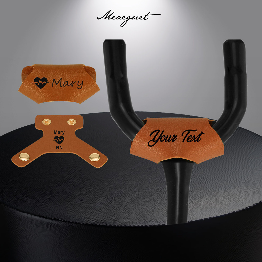 Meaeguet ส่วนบุคคลชื่อแท็กหนัง, ฟรีแกะสลักพยาบาลหมอหูฟัง ID Tag Charms อุปกรณ์เสริม