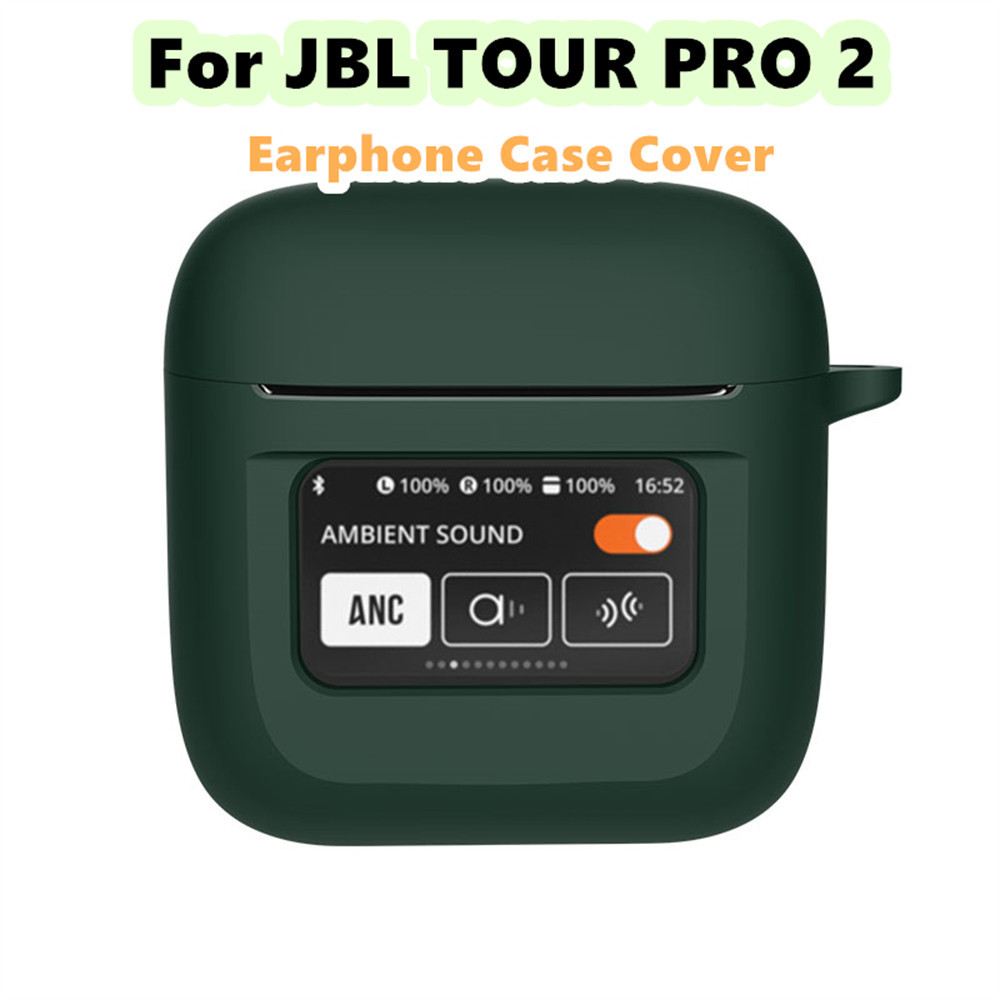 Trend Frontfor JBL TOUR PRO 2 Case Solid color series Soft Silicone Headphone Case Casing Cover