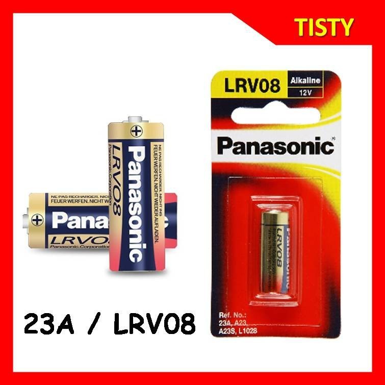 ถ่านชาร์จ ของแท้ 100% Panasonic Alkaline Battery LRV08,23A ถ่านอัลคาไลน์ 23A Panasonic 23A 12v