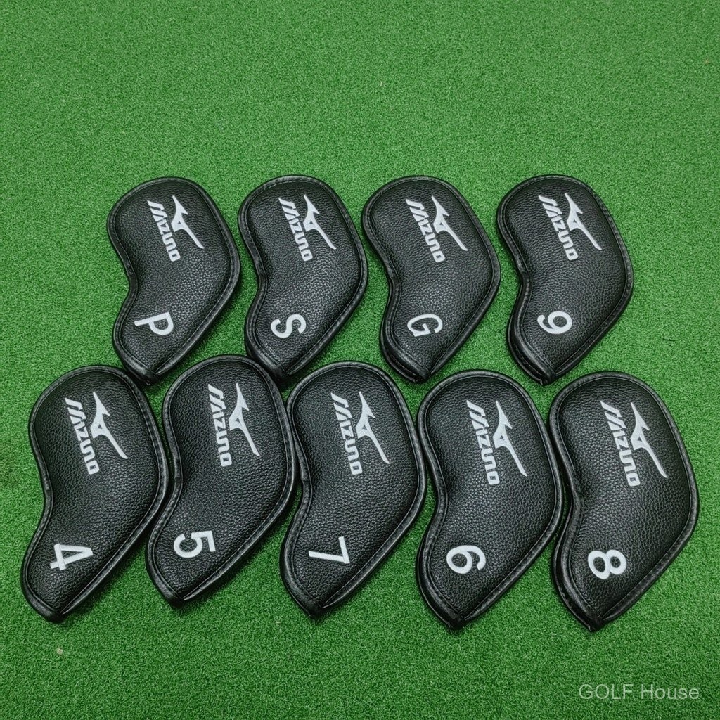 [Mizuno] ปลอกหุ้มไม้กอล์ฟและไม้กอล์ฟแบบใหม่ปลอกหุ้มเหล็กหุ้มหนังหุ้มหัวป้องกันวัสดุฝาครอบป้องกันสากล gt2432 2huf