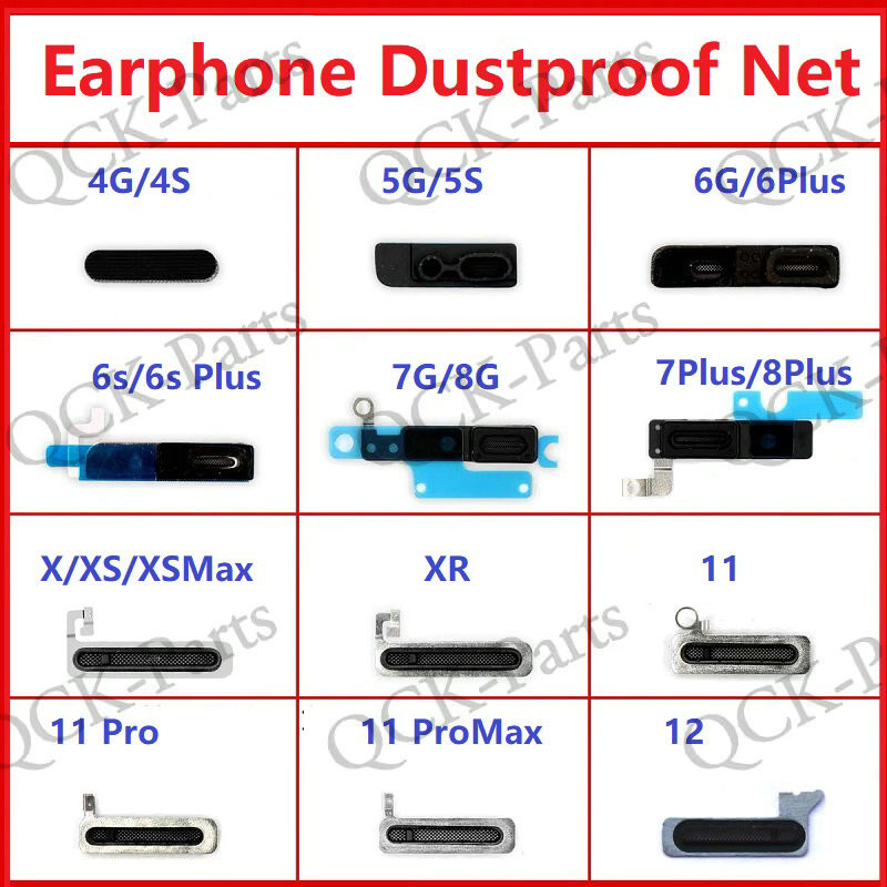 สําหรับiphone 4 4s 5 5s 6 6s 7 8 X XS XS 11 12 13 14 Max Pro Plusหูฟังลําโพงป้องกันฝุ่นสุทธิป้องกันฝุ่นป้องกันฝุ่นซ่อมตาข่ายเปลี่ยนชิ้นส่วน