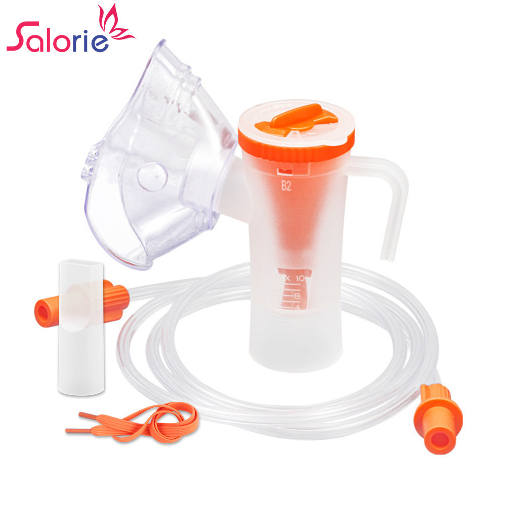 Salorie Nebulizer ชุดถ้วยผู้ใหญ่เด็กซิลิโคนหน้ากาก Atomizer Inhaler Kit สําหรับเครื่องอัดอากาศ Nebulizer อุปกรณ์เสริมเปลี่ยน