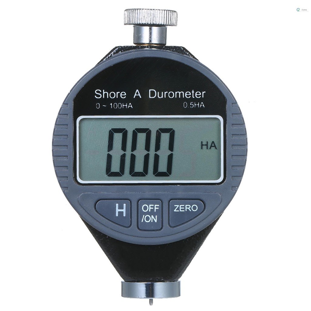 แบบพกพา 0-100HA Shore A ความแข็งเครื่องทดสอบเมตรดิจิตอล Durometer Scale สําหรับยางซิลิกาเจลหนังพร้อม