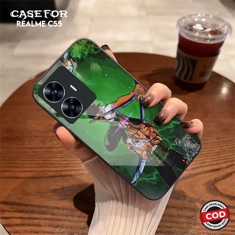 HP ล่าสุด Realme C55 Case Motif (Z0R0) - 2D Glossy Hardcase - เคสโทรศัพท์แฟชั่นระดับพรีเมียม - Glass