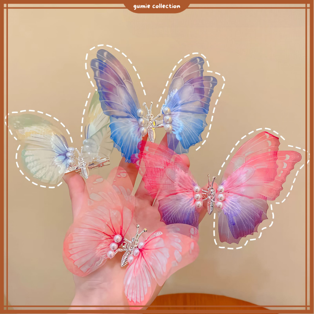 GC - กิ๊บติดผมสไตล์เกาหลี FASHION BUTTERFLY / เครื่องประดับผมผีเสื้อ