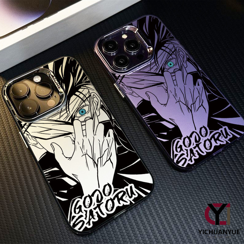 🤩เคสโทรศัพท์ Gojo Satoru รูปหล่อสำหรับ Jujutsu Kaisen อะนิเมะสำหรับ IPHONE 15 14 13 PRO MAX 6 7 8 X/XS MAX/XR 11 12 PLUS