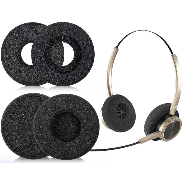 แผ่นรองหูฟังเปลี่ยนแผ่นรองหูฟังโฟมสําหรับ Plantronics HW251N HW261N HW510 HW520 Blackwire C320 3210 
