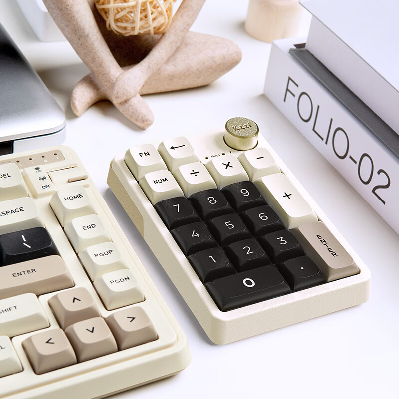 Kzzi K20 Mini Mechanical Keypad 3 โหมดไร้สายบลูทูธ RGB Backlit 19 + 1 คีย์ MDA PBT Keycap สําหรับ Ga